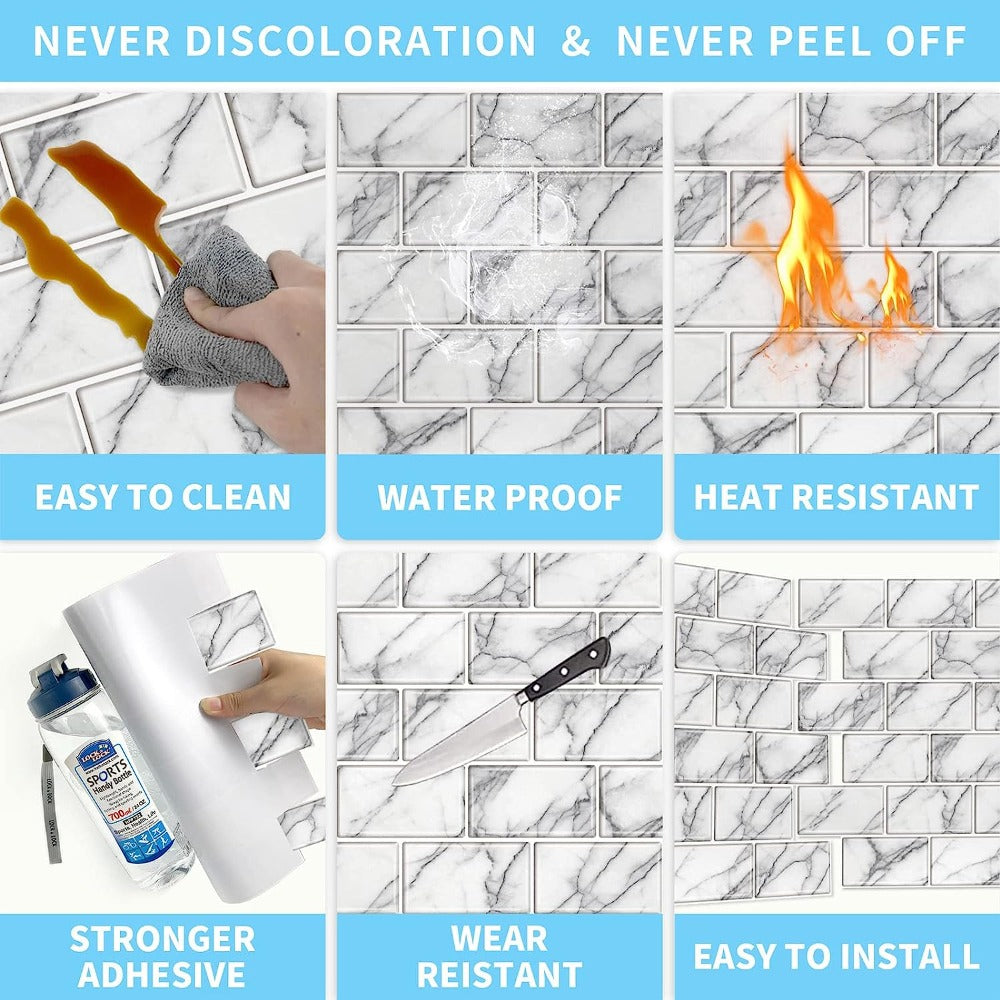 Peel and Stick backsplash Tile Advantages
