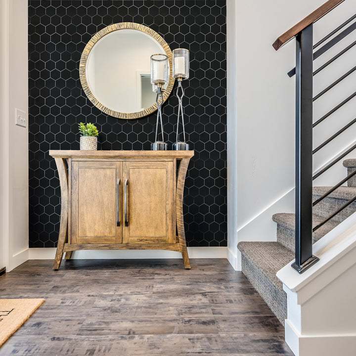 The graceful and stable atmosphere post-installation in the corner