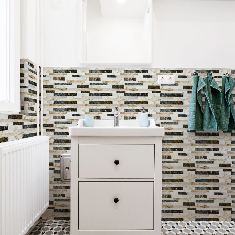 Self-Adhesive Wall Tile Stick on Bathroom