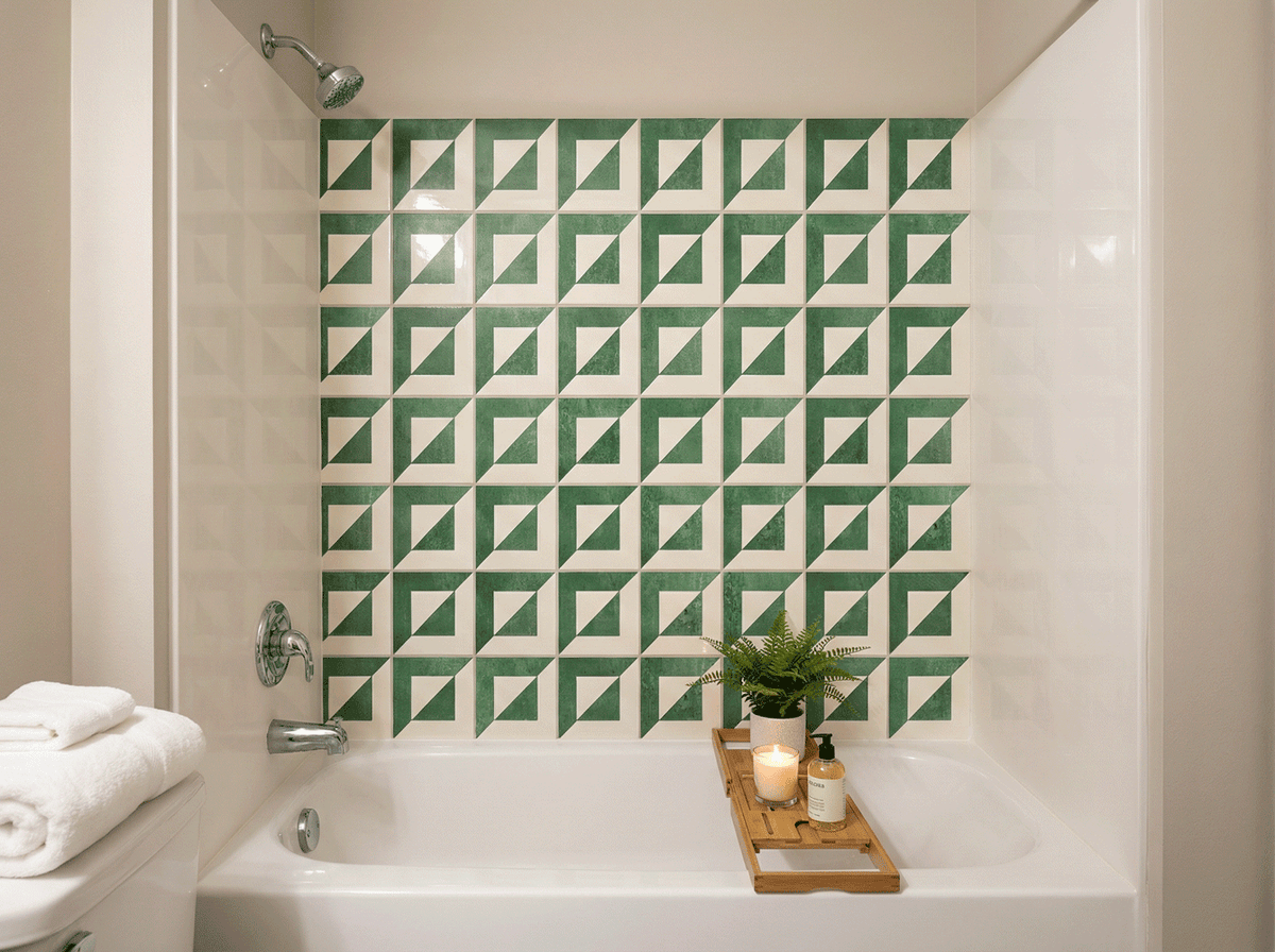 peel and stick tile for bathroom