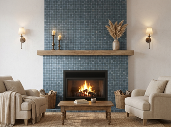 peel and stick tile for fireplace