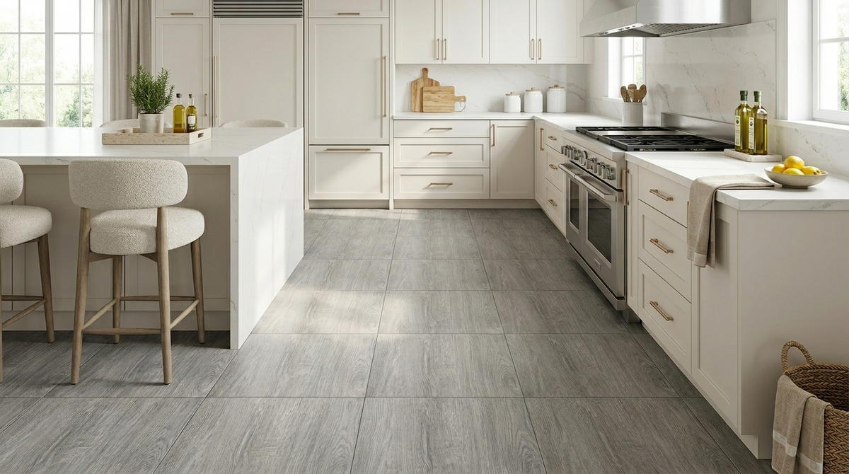 peel and stick floor tile for kitchen