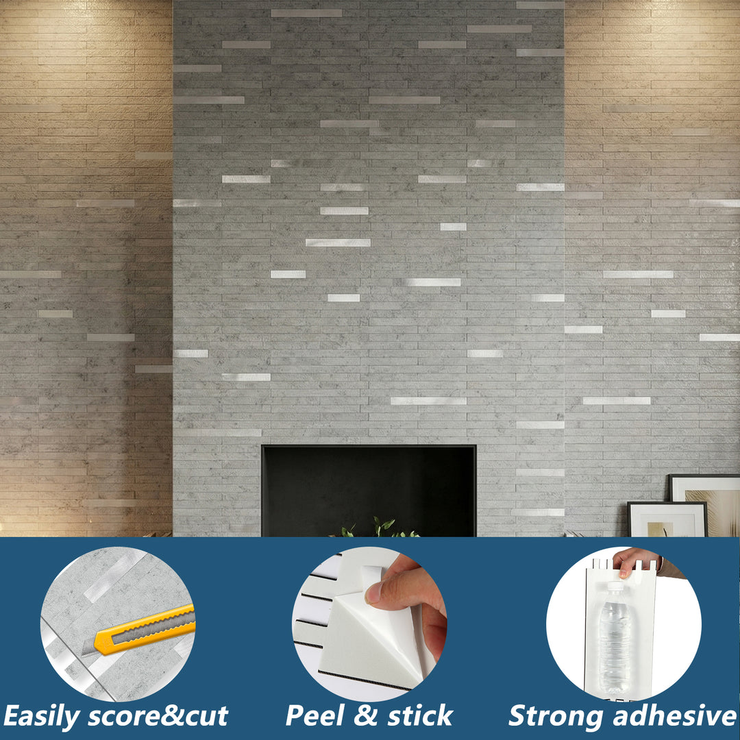 peel and stick tile for fireplace