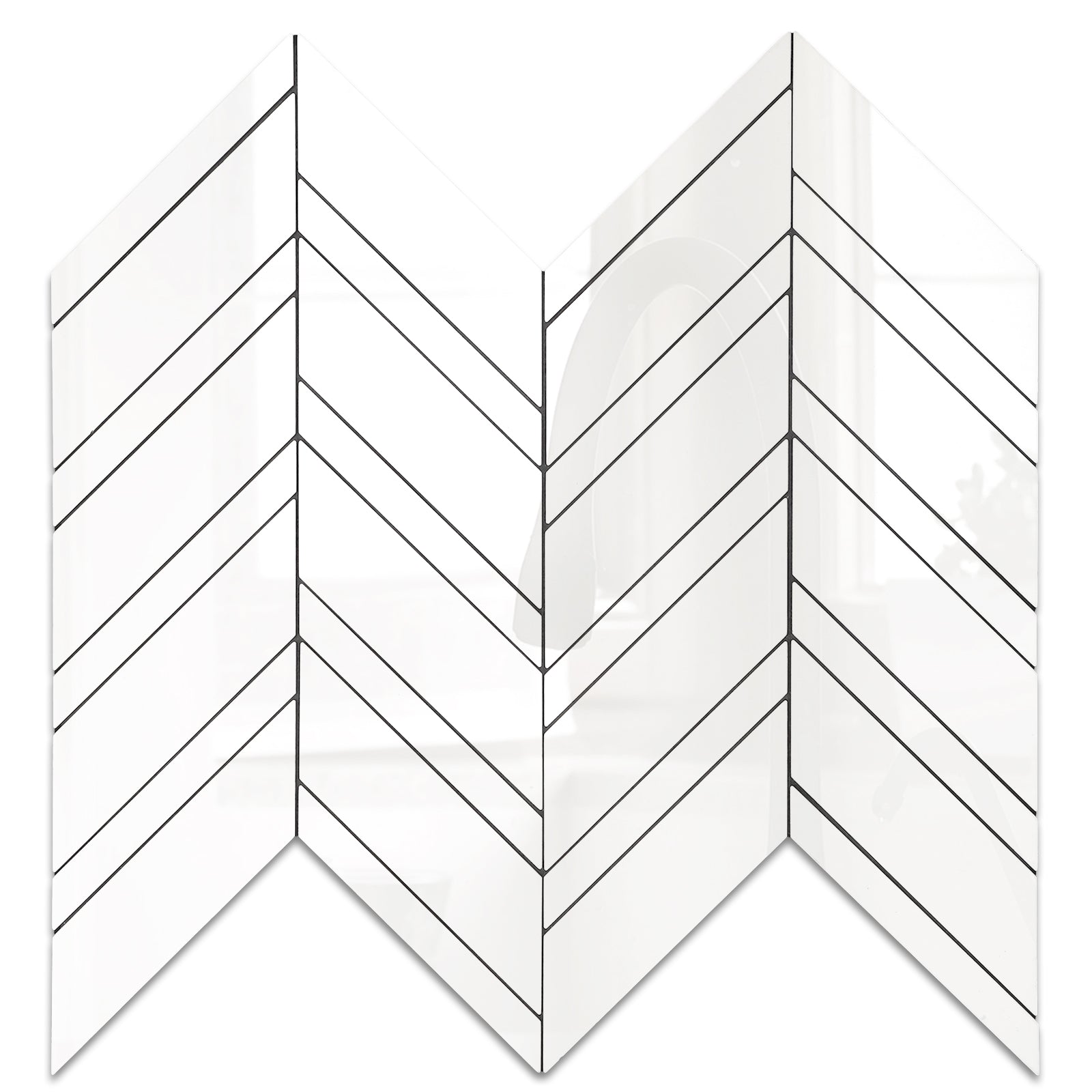 peel and stick herringbone tile