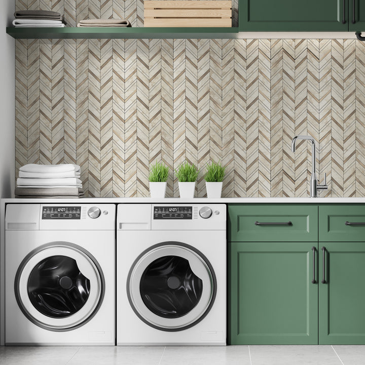peel and stick tile for laundry room