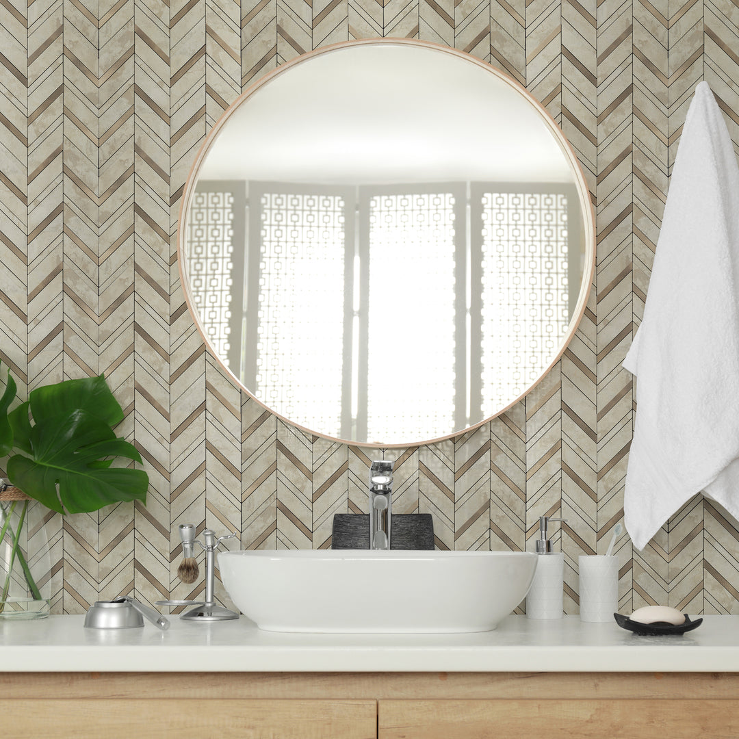 peel and stick bathroom tile