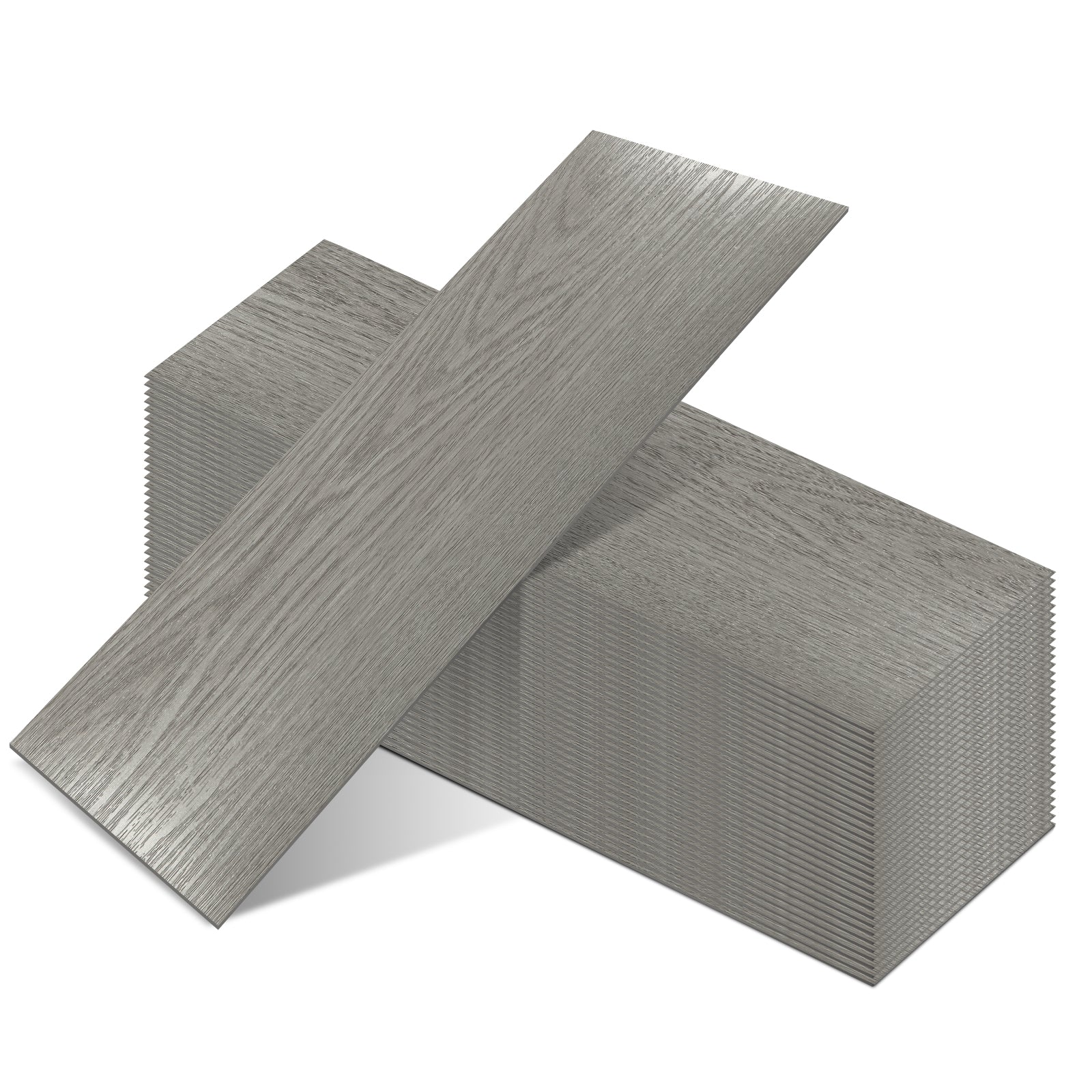 Grey Ash Peel and Stick Floor Tile Vinyl Wood Flooring