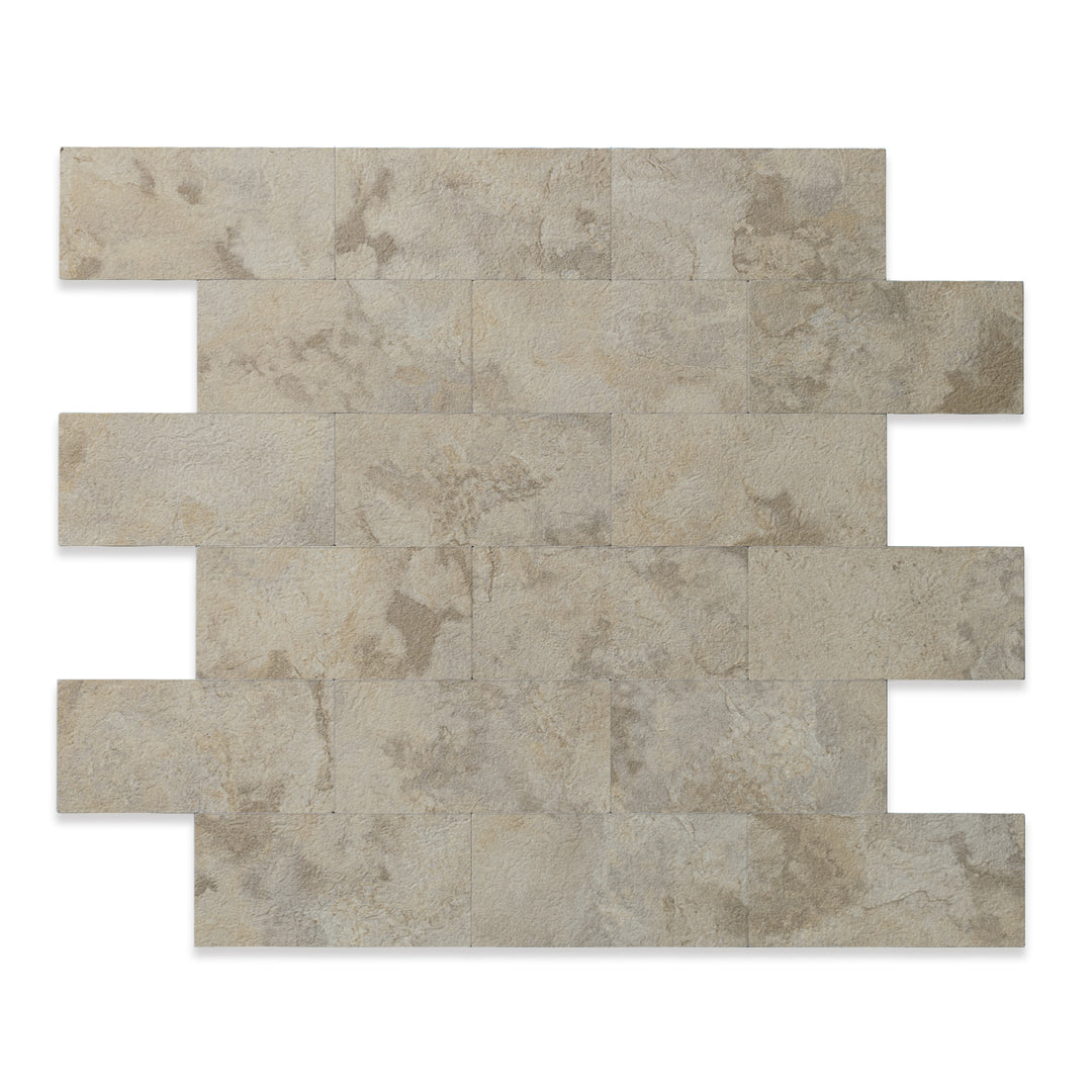 peel and stick beige ston tiles