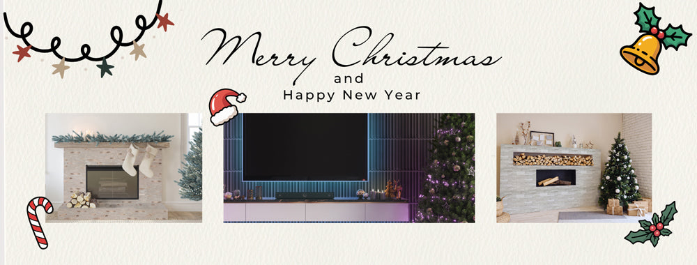 Merry Christmas backsplash tiles