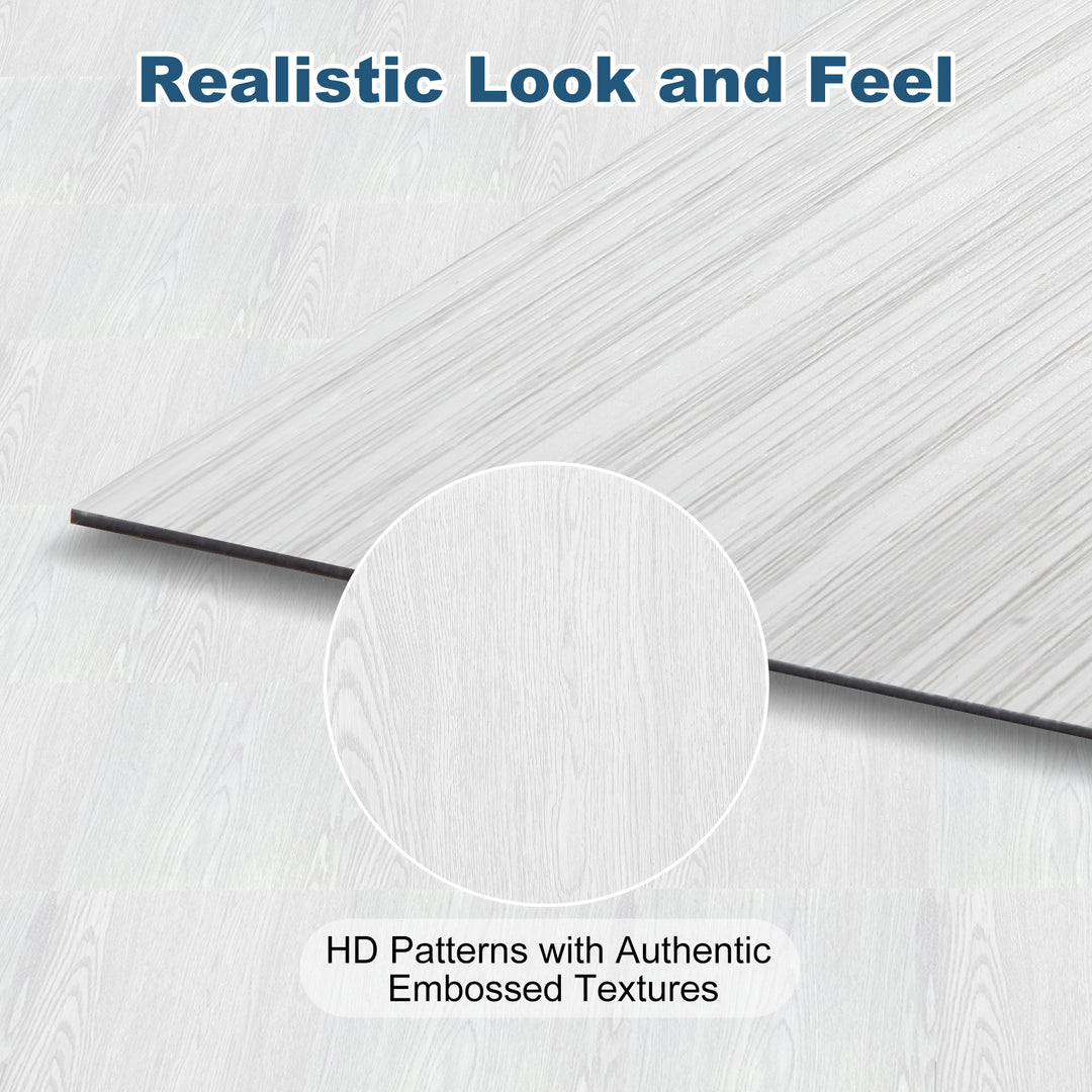 Clear image of self-adhesive floor tile decal