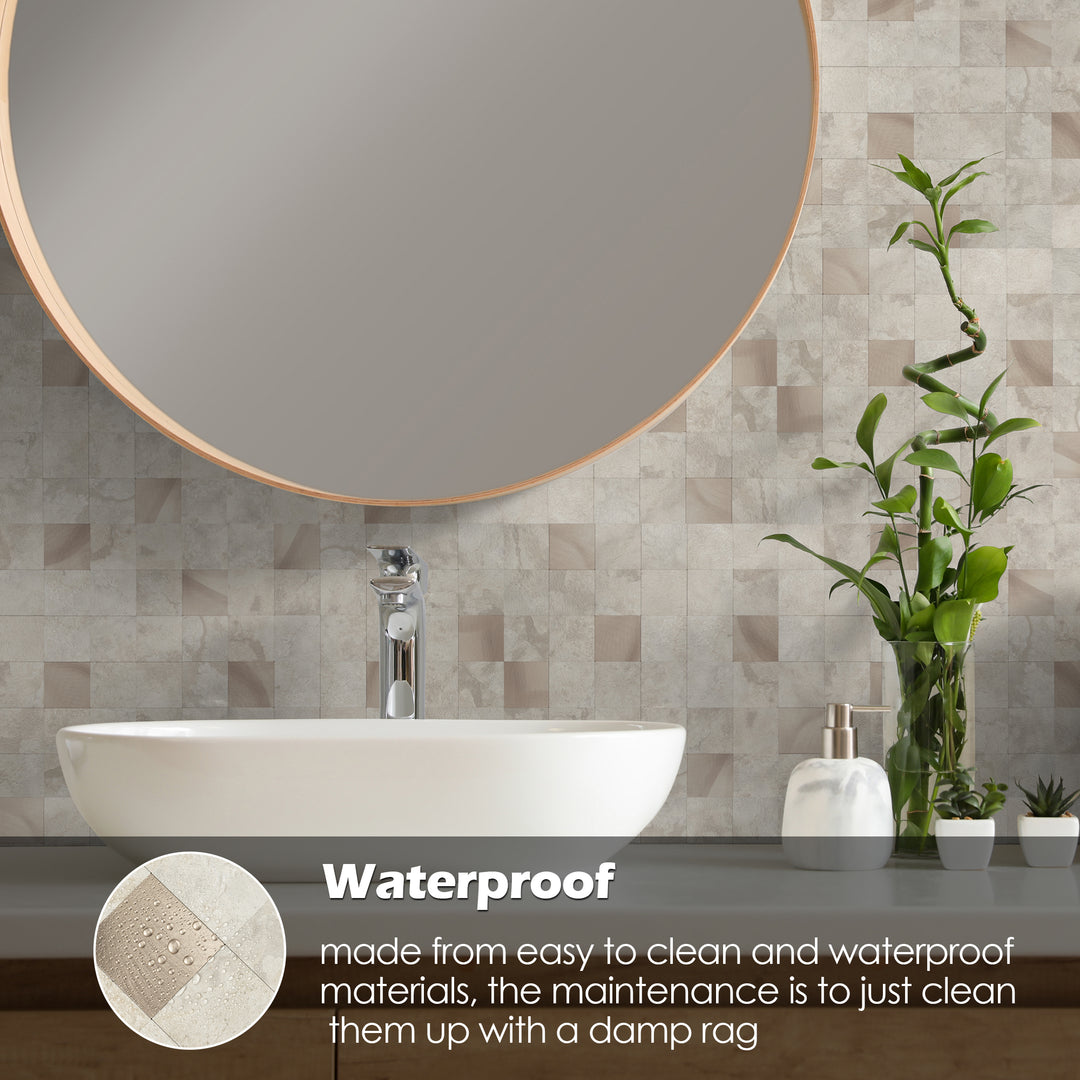 peel and stick bathroom tiles