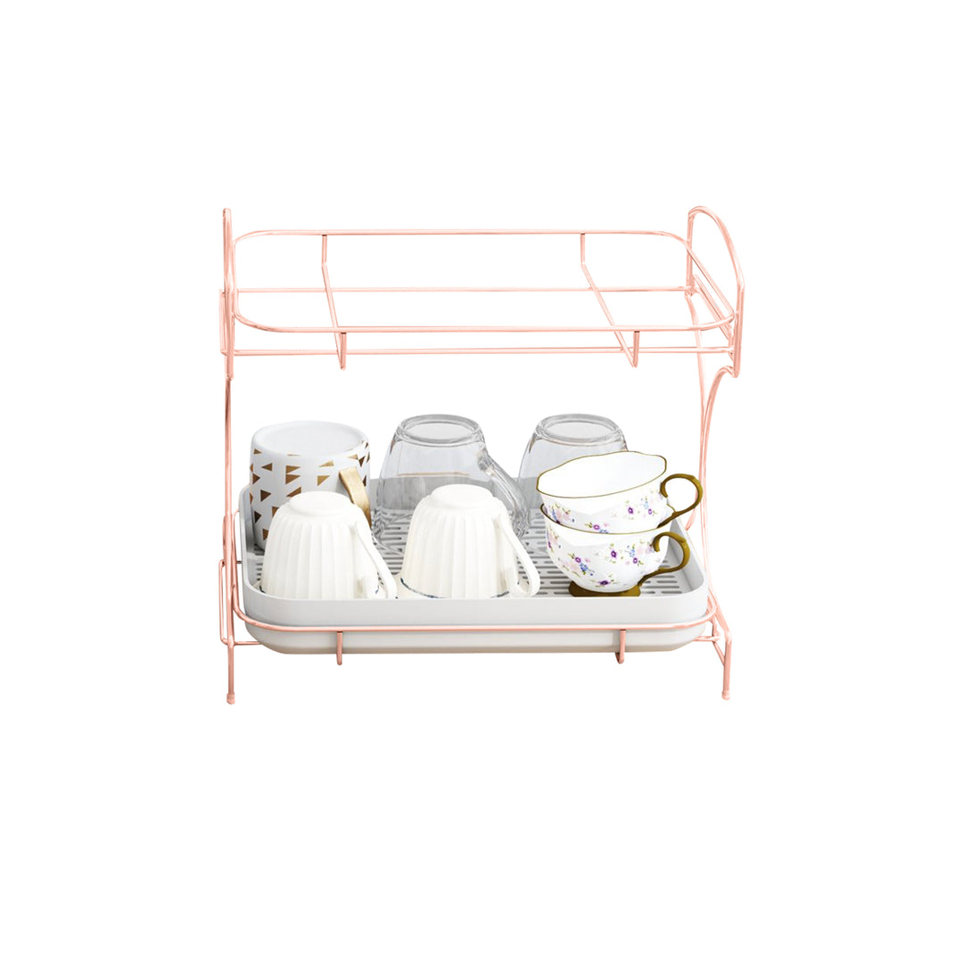 Kitchen Drain Tray Bowl Cup Dish Drying Rack