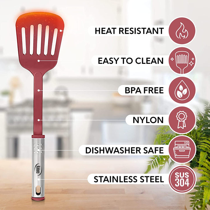Nylon and Stainless Steel Kitchen Utensil Set 24 Pcs